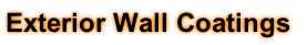Exterior Wall Coatings